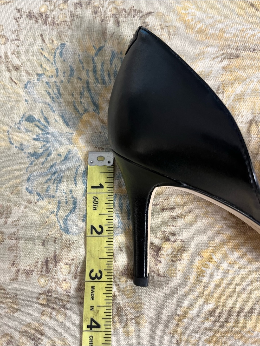 Sam Edelman Jaina D’Orsay Black Leather 3” Stiletto Pumps. 8.5 - Picture 7 of 7